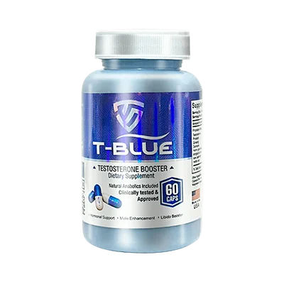 T-Blue 1 frasco, potenciador de testosterona