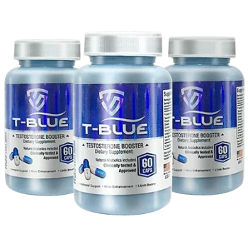 T-Blue 3 frascos, potenciador de testosterona